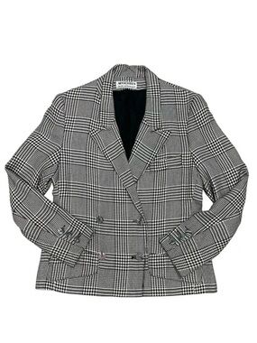 Augustus by Andrew Morgan houndstooth Blazer Jacket 90's Vintage Academia size 6